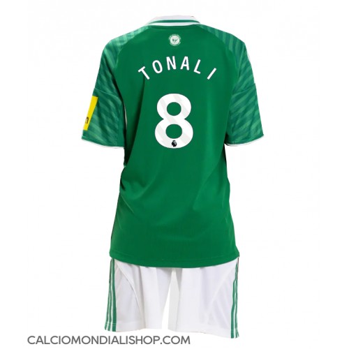 Maglie da calcio Newcastle United Sandro Tonali #8 Seconda Maglia Bambino 2025-26 Manica Corta (+ Pantaloni corti)